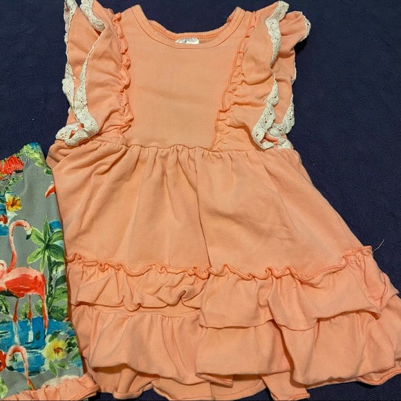 Beautiful flamingo shorts set!!🦩 - Picture 3 of 5